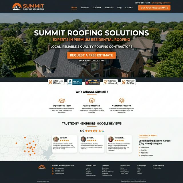 Summit Roofing - Roofing website